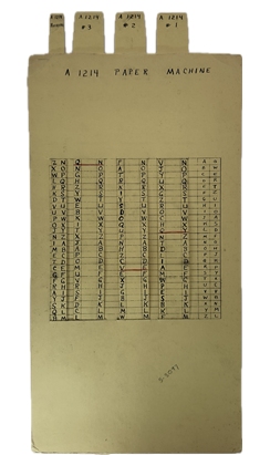 Artifacts � U.S. Coast Guard Paper Devices for Enigma Messages